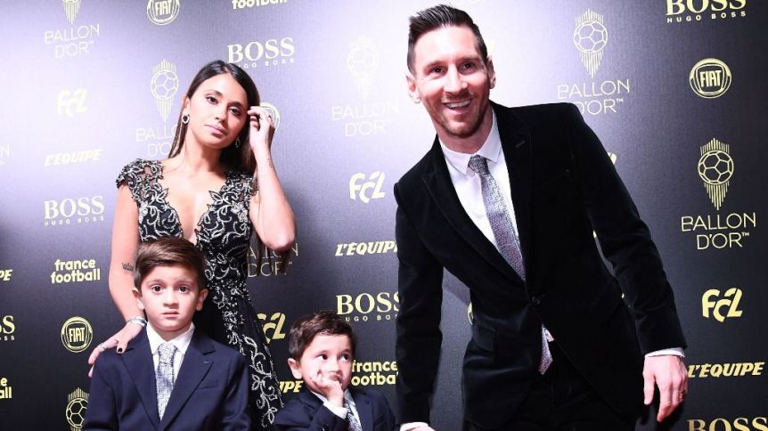 Las travesuras de Mateo Messi en la gala del Balón de Oro