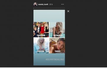 Wanda Nara se sumó al nuevo reto viral, pero pasmó a todos con su foto para Linkedin