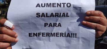 En el Día de la Sanidad, enfermeros de la ciudad se manifestaron en reclamo de una suba salarial