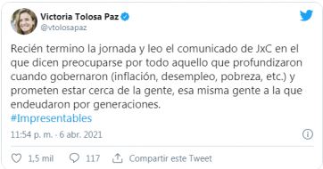 Fuerte cruce desde el oficialismo al comunicado de Juntos por el Cambio