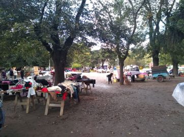 Operativo municipal para controlar el cumplimiento de protocolos en la feria de Plaza Rocha
