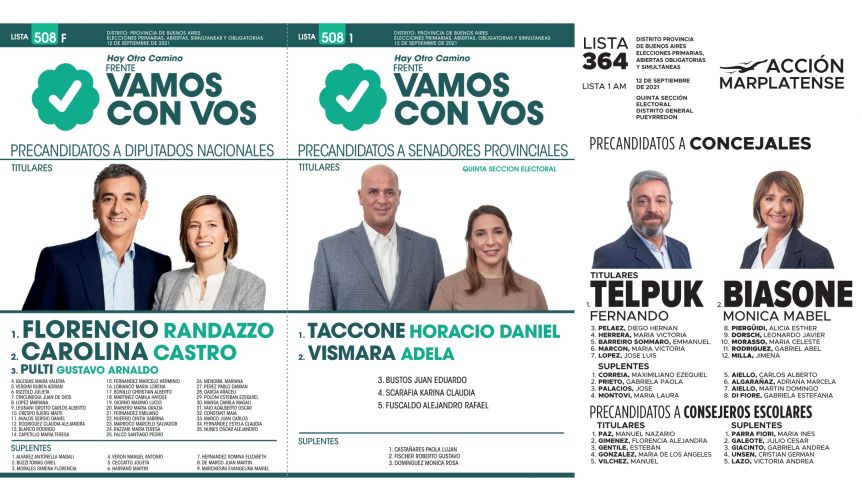 Quedó definida la grilla electoral para el 14 de noviembre en Mar del Plata