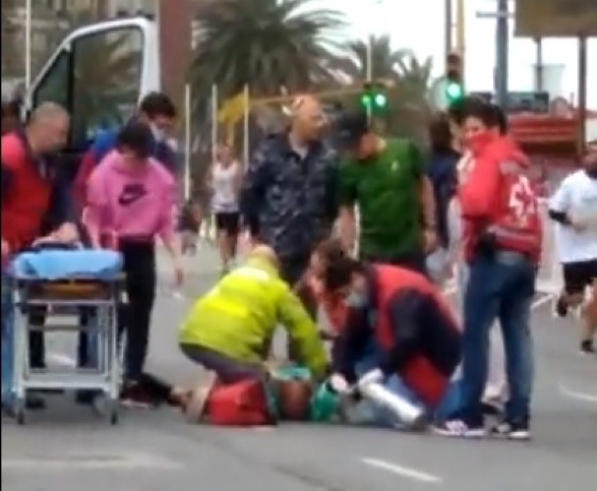 La heroica acción de Juan Di Matteo que evitó una tragedia en la Media Maratón de Mar del Plata