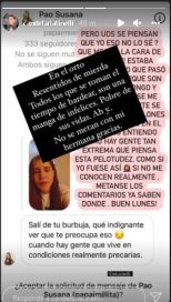 El fuerte cruce de Mica Tinelli con una seguidora tras contar que se inundó su casa