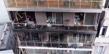 Las impactantes imágenes del trágico incendio en el departamento de Recoleta
