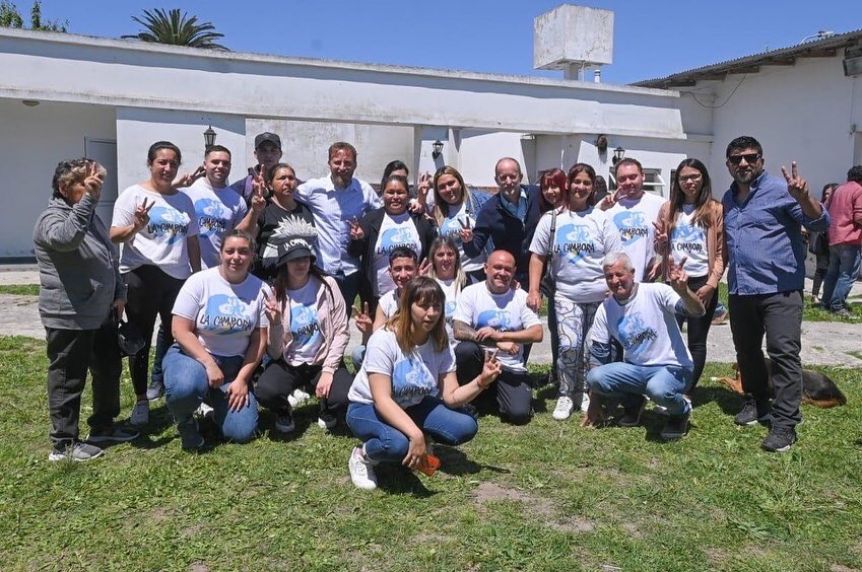 De recorrida, Insaurralde visitó siete municipios de la Quinta