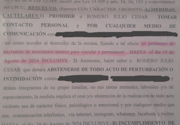 Delegado de Sierras de los Padres, con restricción perimetral por violencia de género