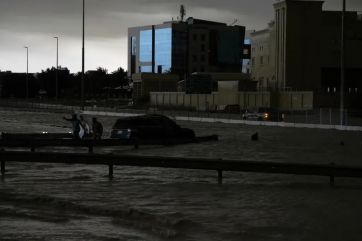 Las impactantes imágenes de las inundaciones en los Emiratos Árabes, Dubái y países vecinos