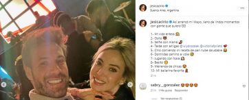 Jesica Cirio posó con su novio y reveló un dato íntimo de la pareja