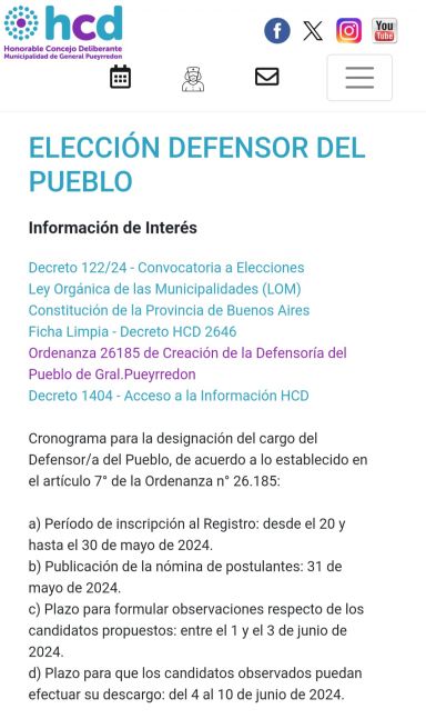 Se abrió el registro para postulantes en la Defensoría del Pueblo