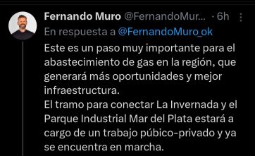 Ampliación del Gasoducto de la Costa: “Este es un paso muy importante para el abastecimiento de gas en la región”