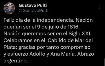 Los mensajes de la política marplatense por el 9 de julio