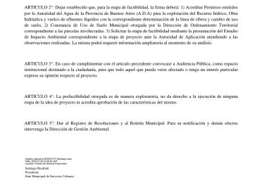 “La Reserva”: piden que se revoque la declaración preliminar de impacto ambiental del EMSUR