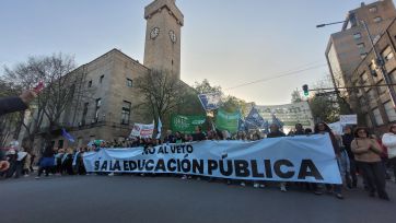 Masiva marcha universitaria en Mar del Plata: “Señor presidente, no sea soberbio, no vete la ley”