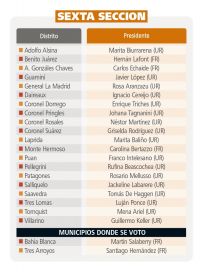 Uno x uno, los 135 presidentes de los comités locales de la UCR