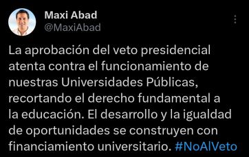 Las repercusiones en la política local tras la aprobación del veto a la ley de financiamiento