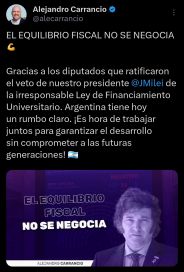 Las repercusiones en la política local tras la aprobación del veto a la ley de financiamiento