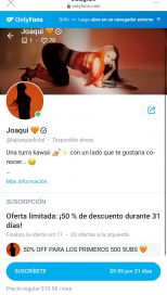 La Joaqui se abrió un OnlyFans