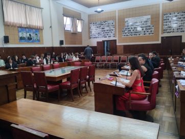 Garciarena llevó adelante un simulacro de Sesión con estudiantes de Derecho