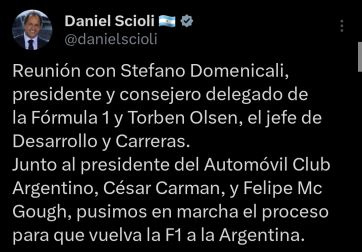 El gobierno nacional avanza en negociaciones para traer la F1 a Argentina: ¿Desembarcará en 