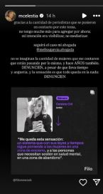 Celeste Cid confesó que es acosada desde hace 20 años