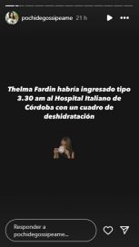 Thelma Fardín se descompensó en Carlos Paz y preocupa su estado de salud