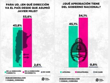 En pleno año electoral, un 54% aseguró que Milei “tiene que parar” con la motosierra