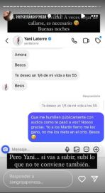 La China Suárez expuso los chats privados con Yanina Latorre y se desató el escándalo