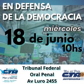Miércoles de protesta por CFK: caravana a CABA, paro estatal y actos en 