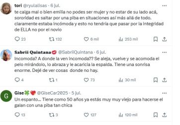 Emilia Mernes se expresó en redes luego del incómodo momento vivido con Enrique Iglesias