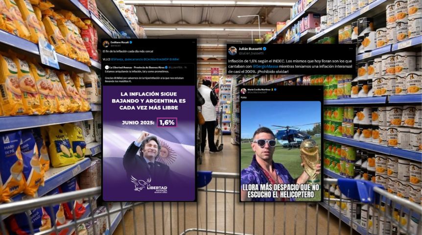 Inflación y campaña: el oficialismo local celebró el 1,6% con chicanas y épica libertaria