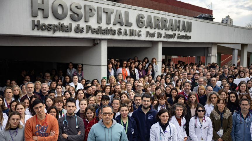 Trabajadores, médicos y residentes del Hospital Garrahan marcharán hoy a Plaza de Mayo