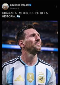 Tras la final del Mundial, la política marplatense se volcó a las redes para agradecerle a la Scaloneta